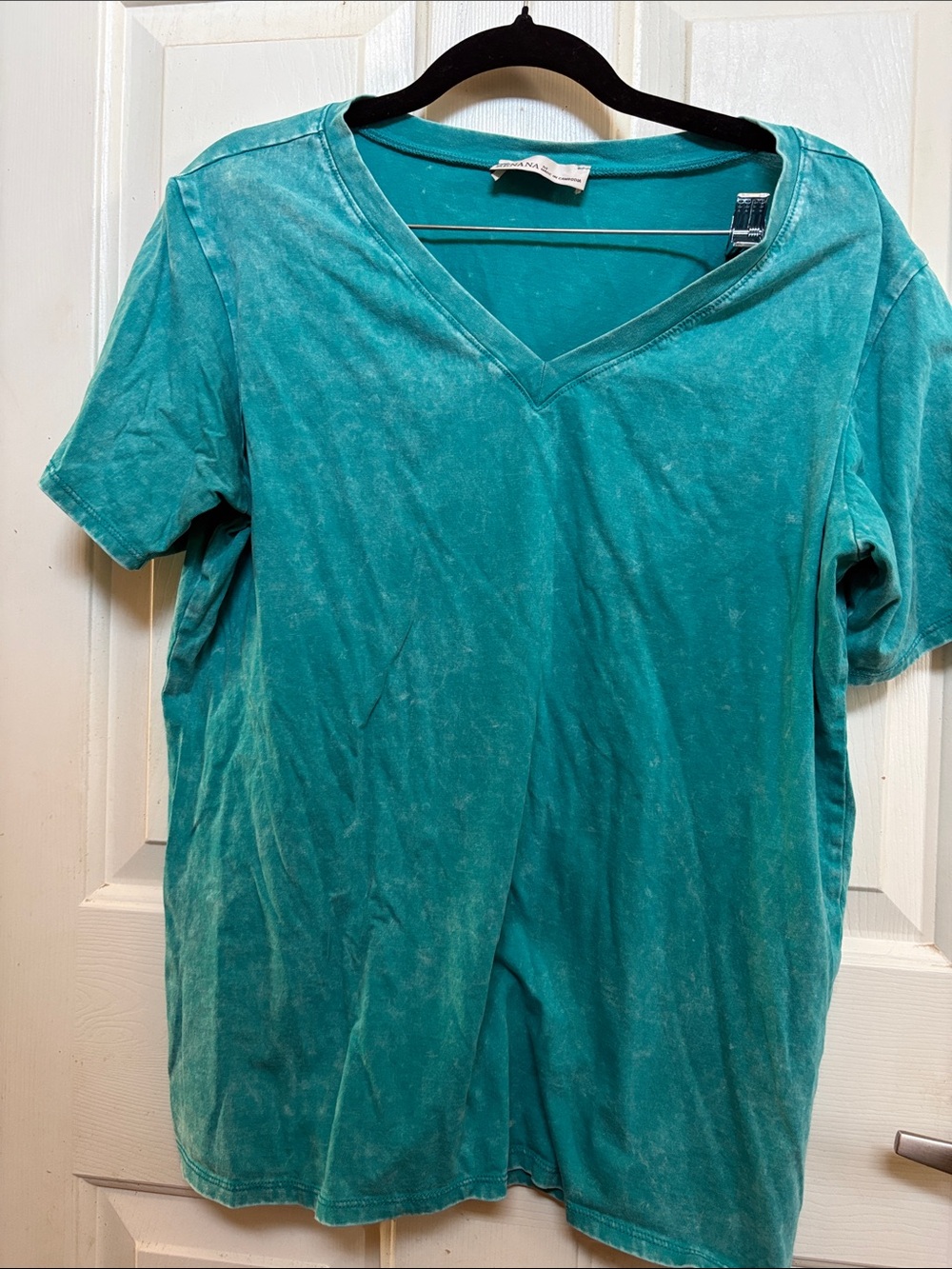 Zenana Outfitters Teal V-Neck Short Sleeve Tee